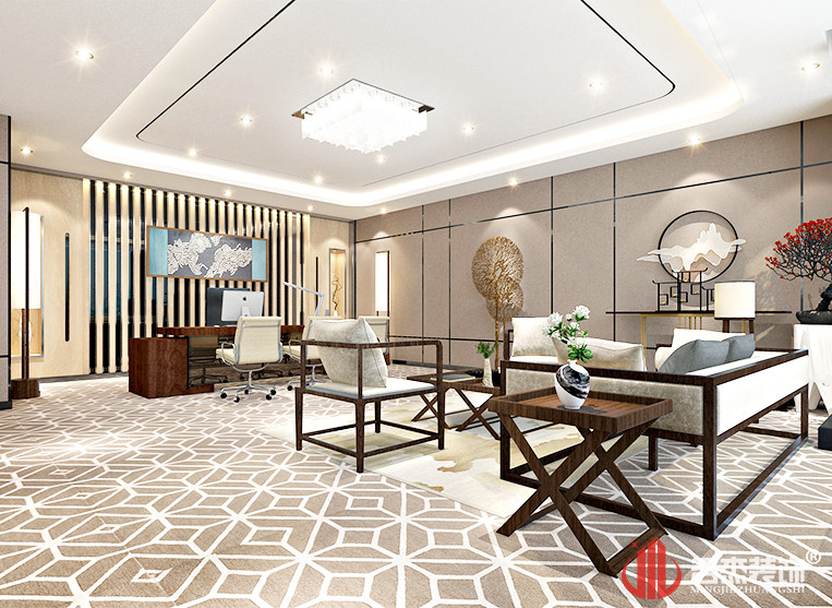 廣州恒信集團經(jīng)理室裝修設計